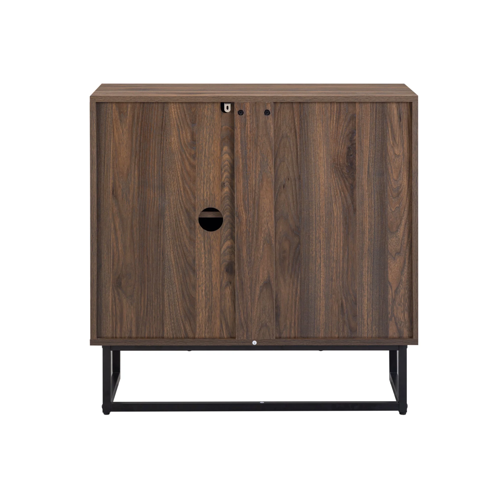 Wood 2-Door Storage Cabinet Walnut - Image 10