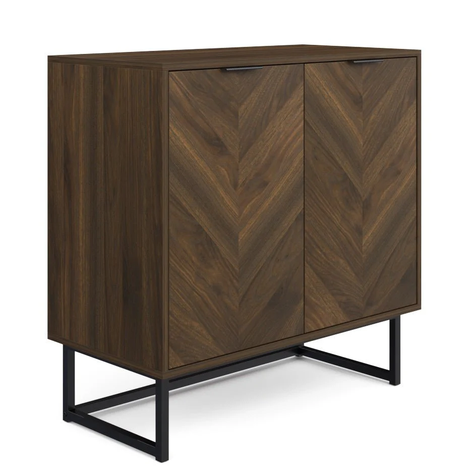 Wood 2-Door Storage Cabinet Walnut - Image 12