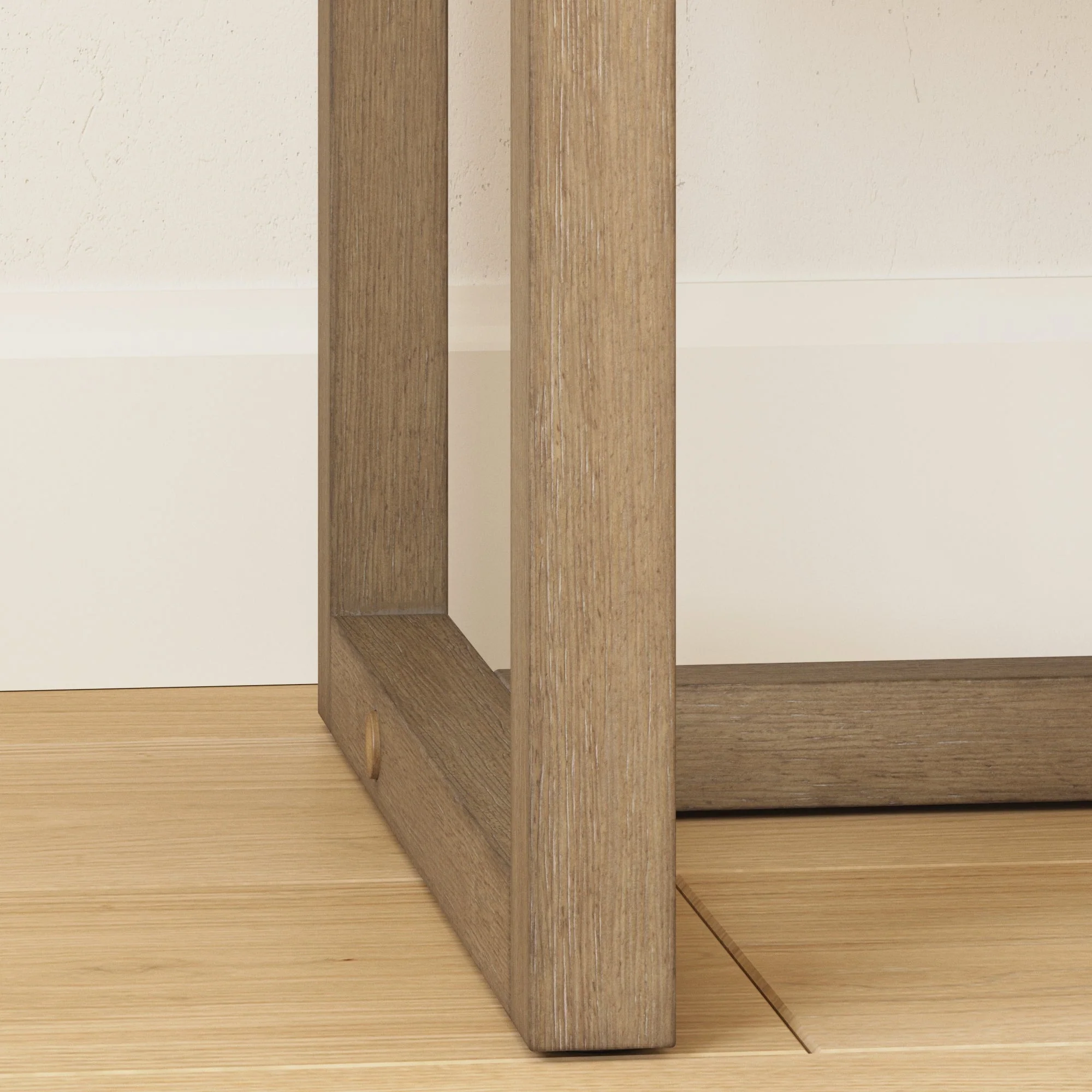 Wood Modern Farmhouse Nightstand with Drawer - Image 8