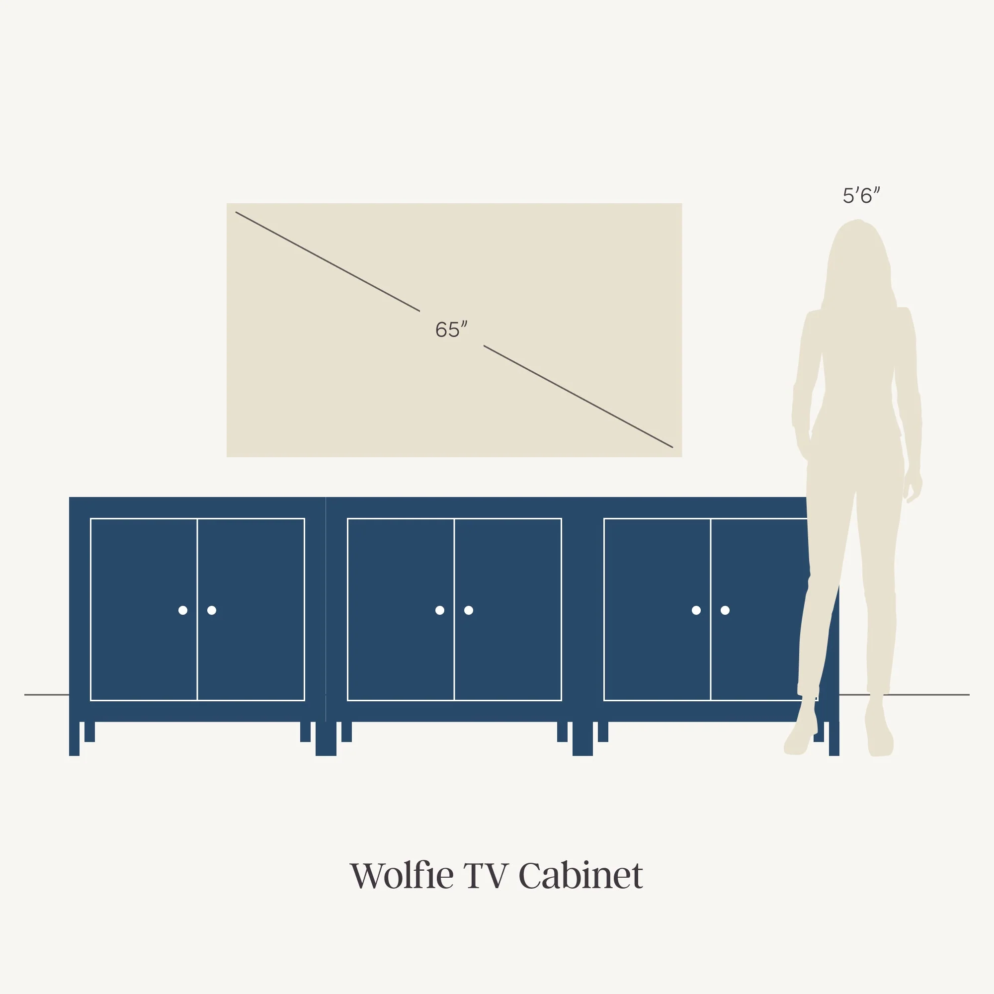 Modern TV Console with Textured Front for TVs up to 75"  Black Oak - Image 6